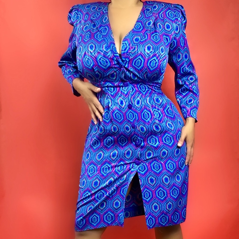 Vintage Papell Boutique Colorful dress size 6